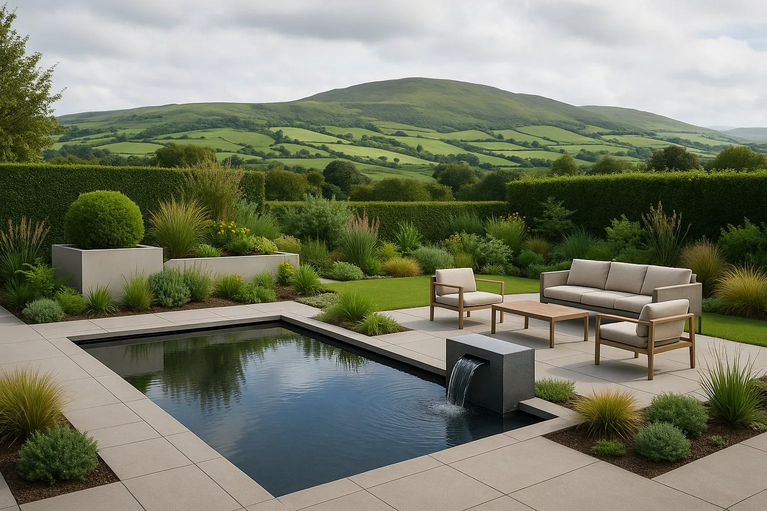 Contemporary planting scheme