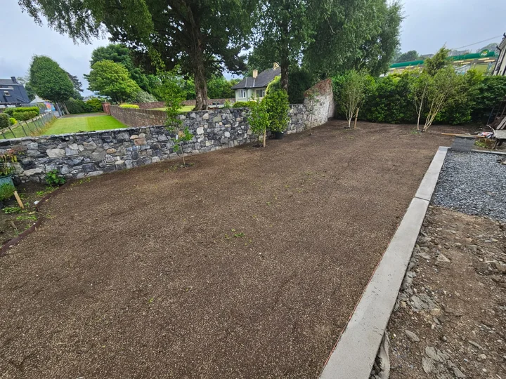 After the work: Lawn renovation: preparation and seeding